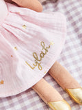 My 1st Years personalised ballerina doll with dark hair and pink skirt (British brand)