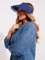 Next Seaspray Blue Jess Visor Hat- Buy online at McGrocer