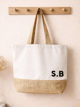 Next No Ordinary Gift Personalised Block Initials Canvas Tote Bag- Buy online at McGrocer