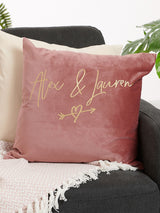 Next No Ordinary Gift Personalised Couples Heart Velvet Cushion 45cm x 45cm- Buy online at McGrocer