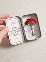 Next No Ordinary Gift Personalised A Dozen Forever Roses Keepsake in Mini Tin- Buy online at McGrocer