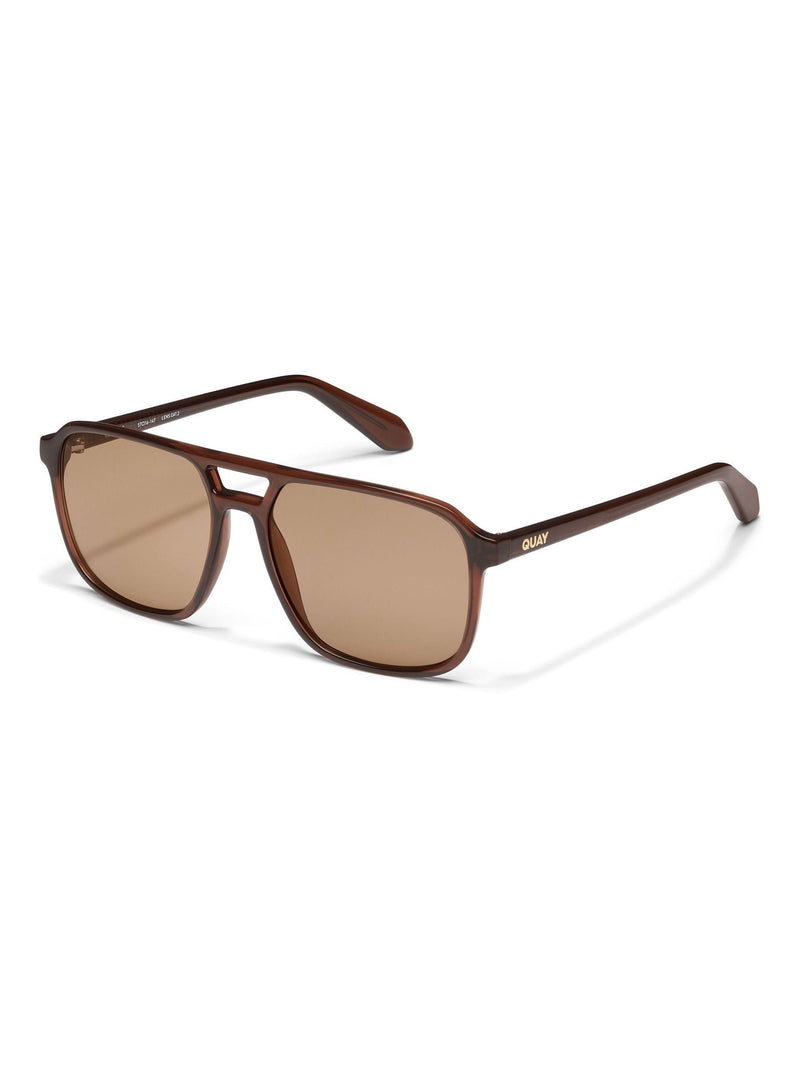 Quay brown On The Fly sunglasses, imported from the UK