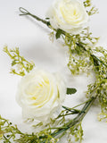 Scottish Everlastings Ltd rose and gyp garland 95cm, UK version