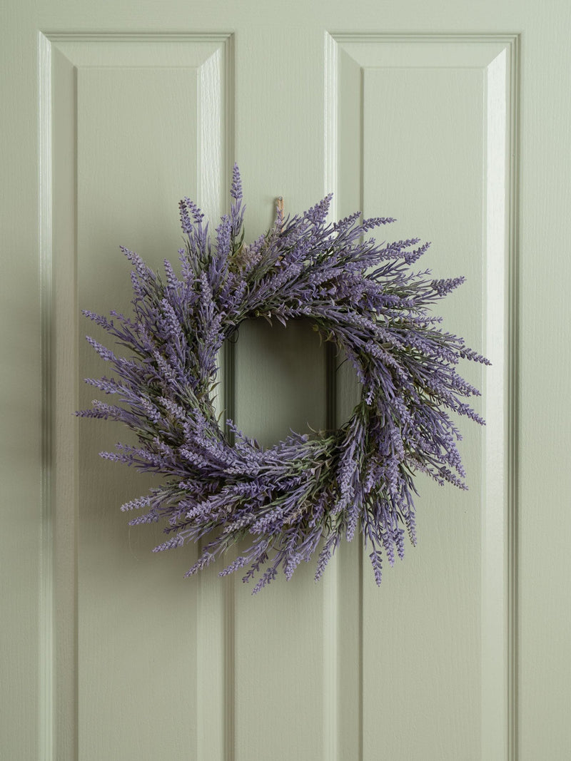 Scottish Everlastings artificial lavender wreath 45cm (British brand)