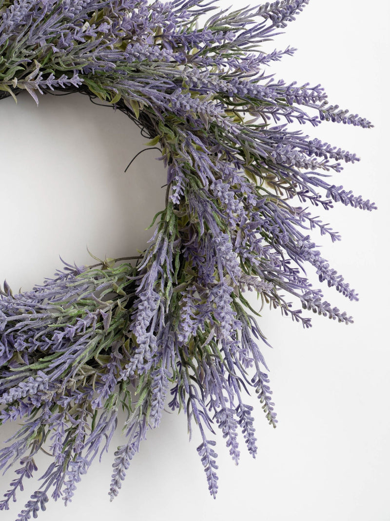 Scottish Everlastings artificial lavender wreath 45cm (British brand)
