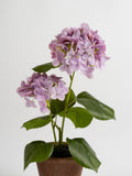 Scottish Everlastings lilac artificial hydrangea 40cm - British product
