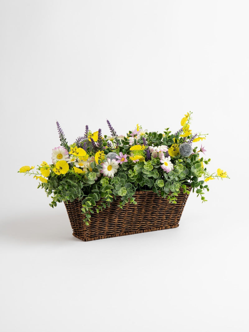 Scottish Everlastings artificial floral planter mixed 50cm, UK version