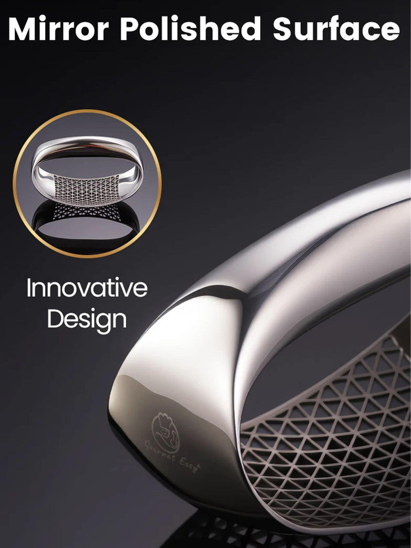 Gourmet Easy stainless steel garlic rocker, UK version