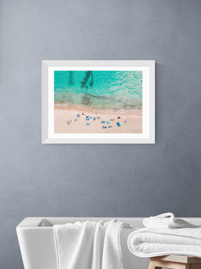 East End Prints White Summertime Wall Art Print by Sisi and Seb