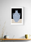 East End Prints still life poster white blue British product