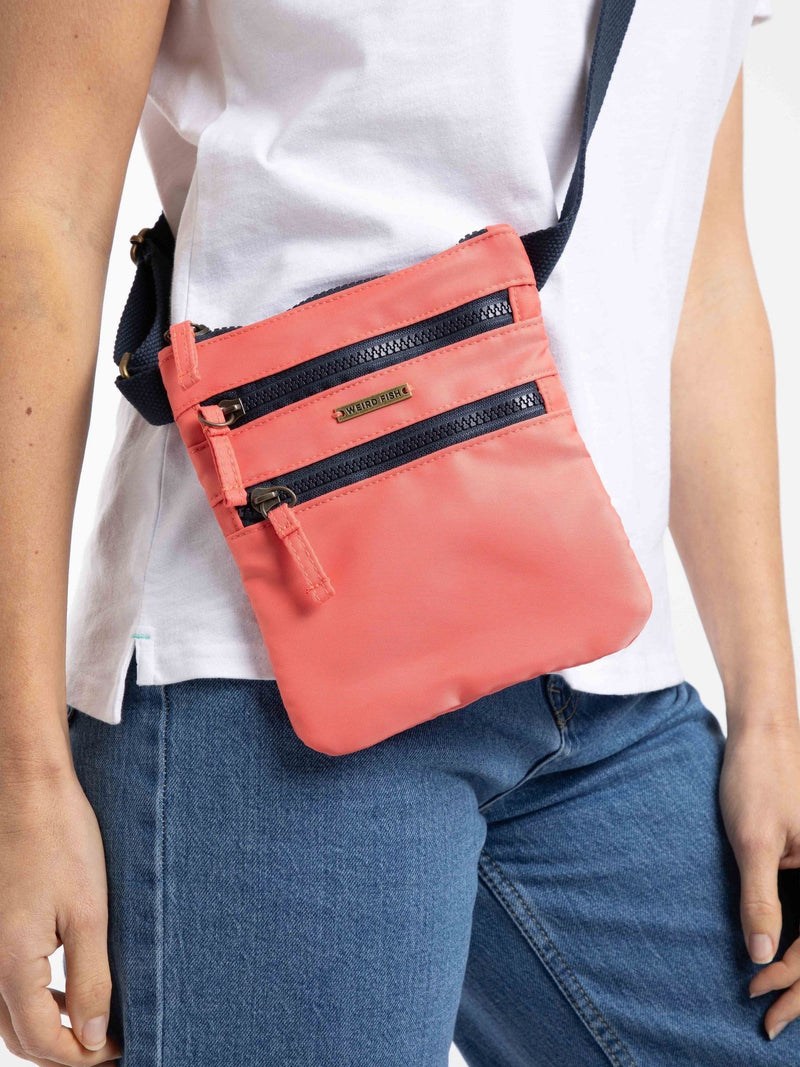 Weird Fish pink Nisla cross-body bag small - British product