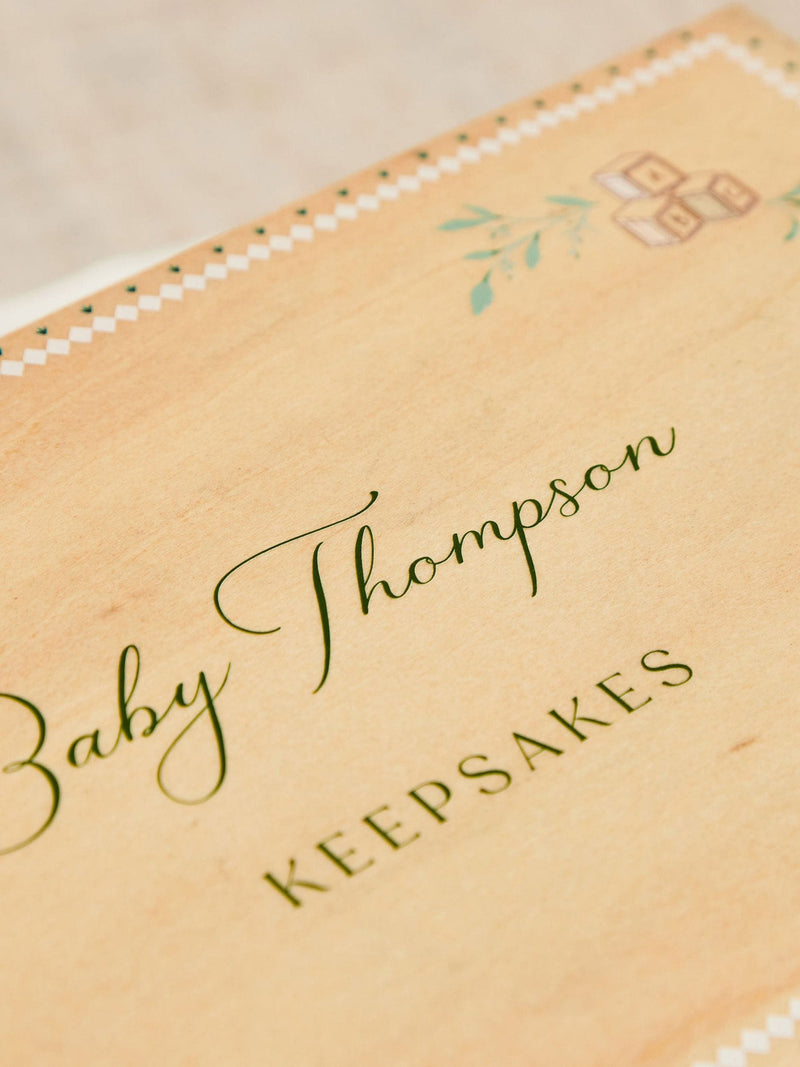 Made Yours personalised baby memory box - British product
