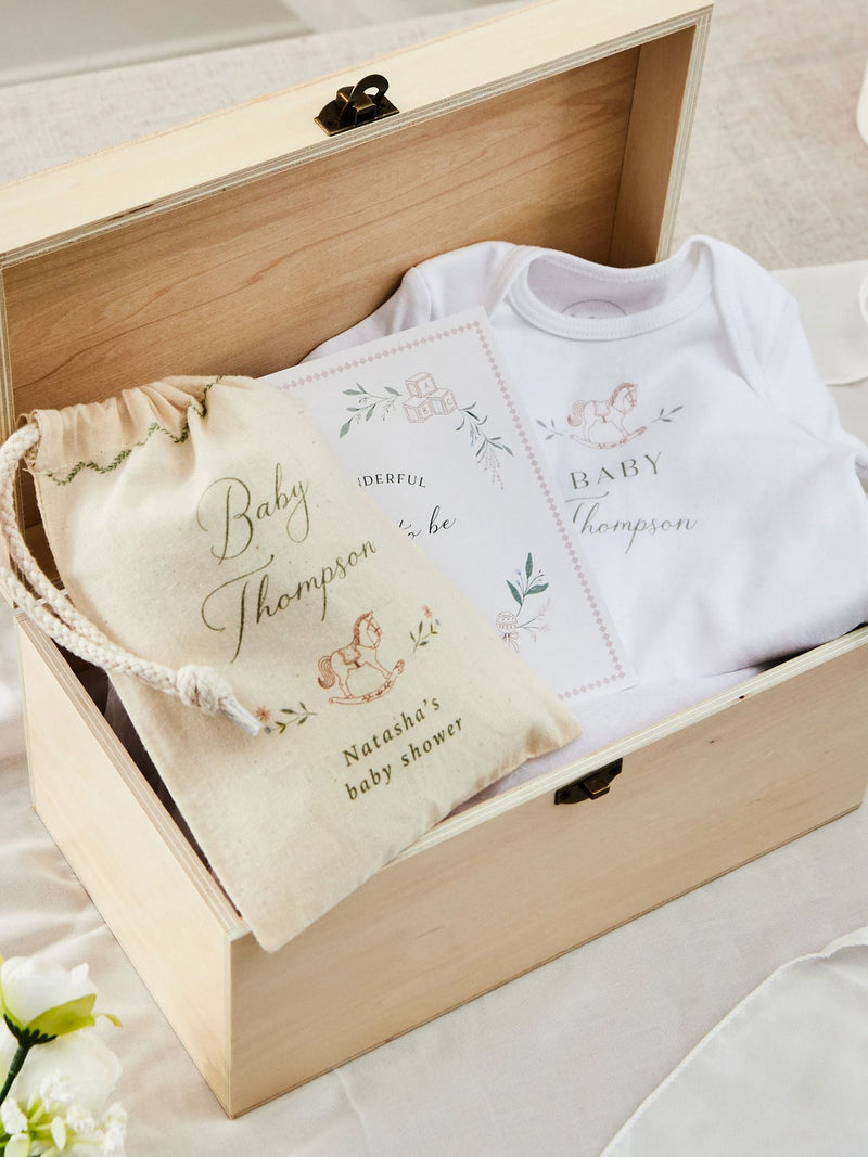 Made Yours personalised baby memory box - British product
