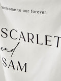 Made Yours personalised black and white wedding wall hanging - British product