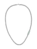 Lacoste Silver Tone District necklace 61cm (British brand)