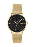 HUGO gold tone mesh bracelet watch 40mm, UK version