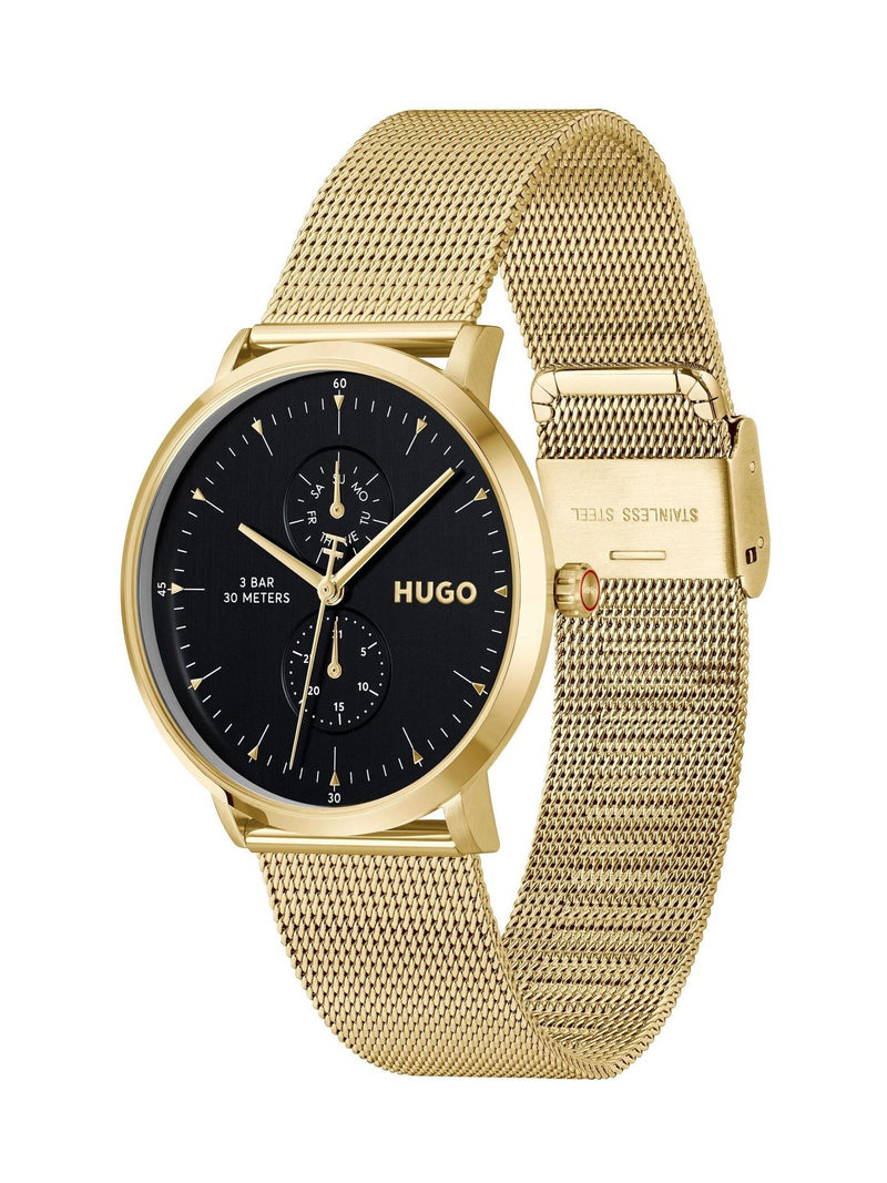 HUGO gold tone mesh bracelet watch 40mm, UK version