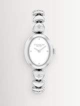 Next Coach Silver Tone Sammy Stainless Steel Heart Bracelet Watch- Buy online at McGrocer