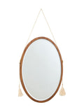 Oliver Bonas oval tassel wall mirror, UK version