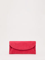 Next Phase Eight Pink Suede Clutch Bag- Buy online at McGrocer