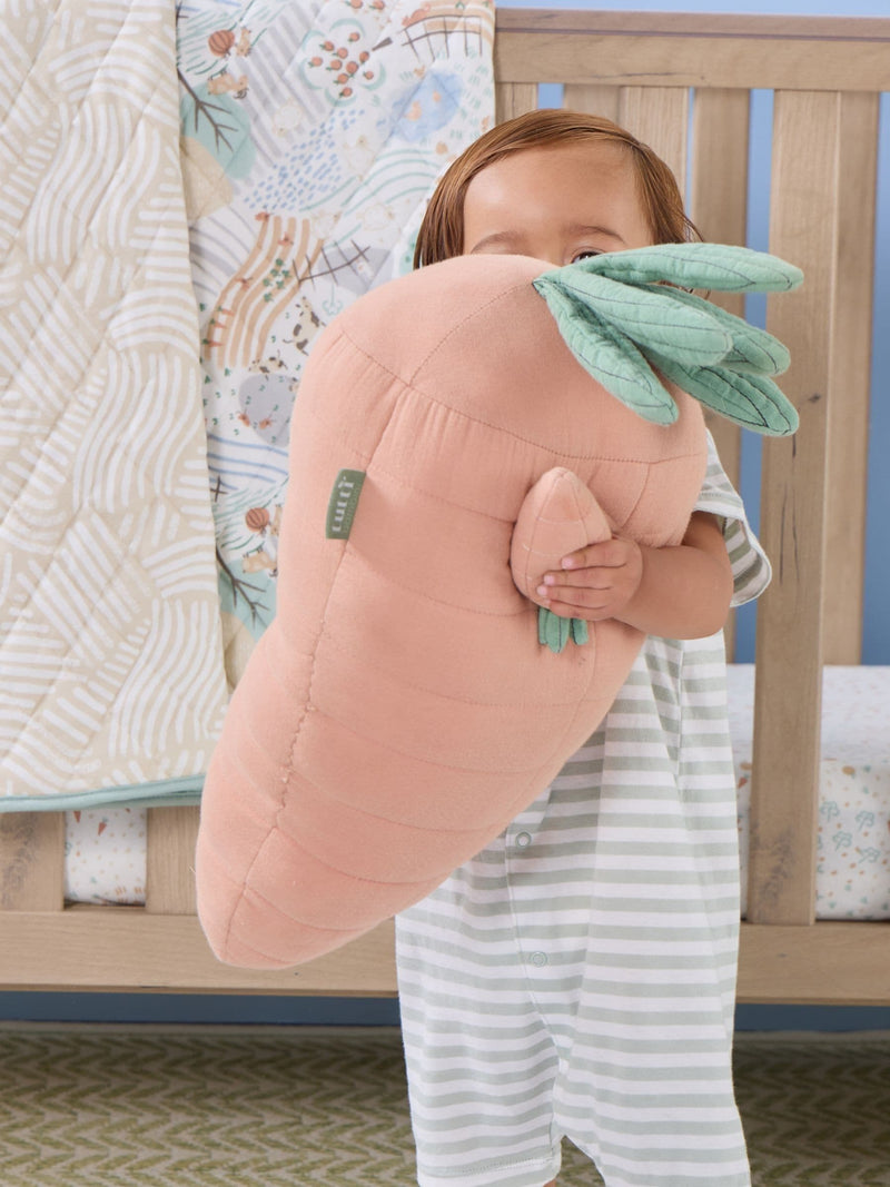 Tutti Bambini soft muslin carrot cushion baby - imported from the UK