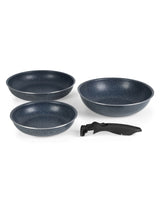 Next Russell Hobbs Nightfall Stone 4-Piece Non-Stick Frying and Stir-Fry Pan Set- Buy online at McGrocer