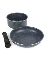 Next Russell Hobbs 3 Piece Blue Smart Clip Nightfall Stone Non-Stick Pans Set- Buy online at McGrocer