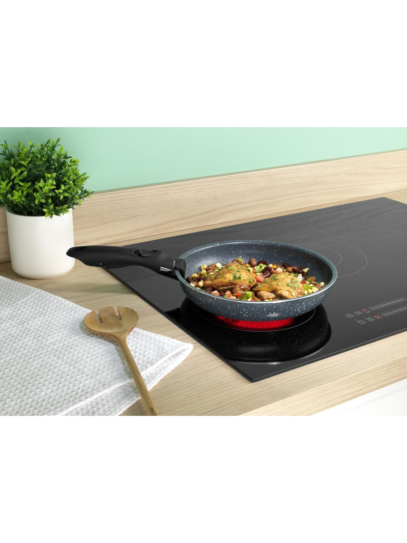 Russell Hobbs 3 piece stone pans set with clip handle - British product