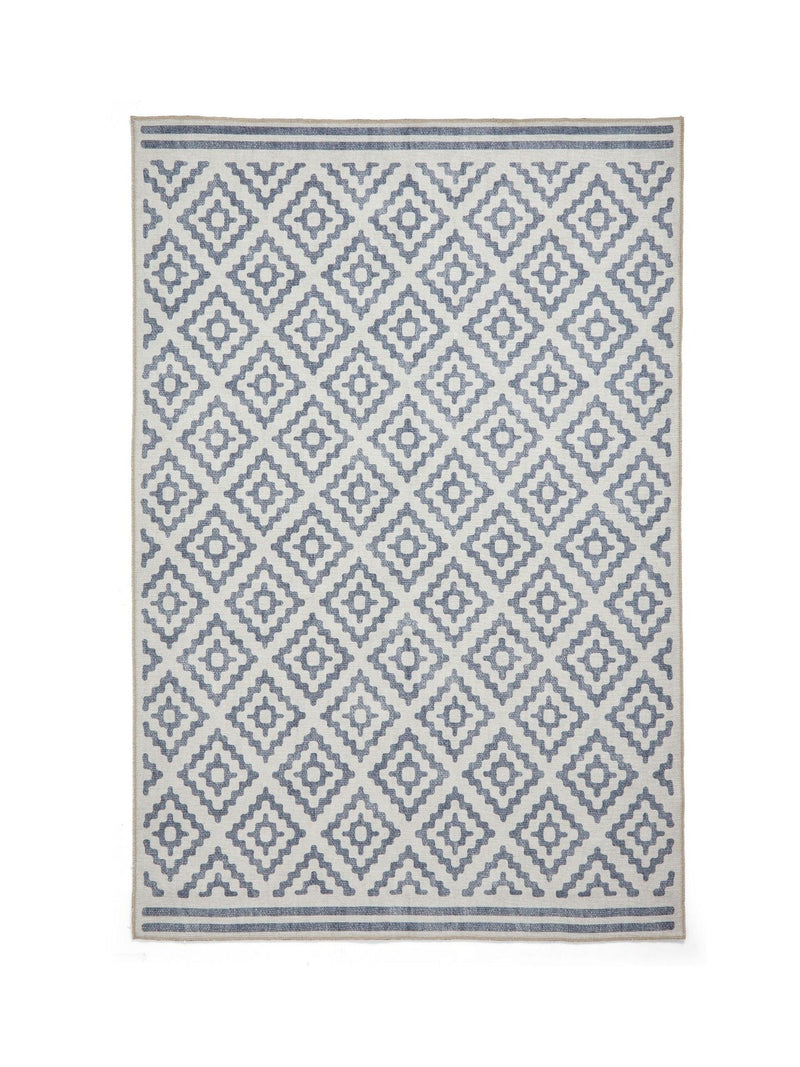 Think Rugs Blue Coral geometric rug - British product