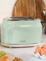 Next Salter Green Retro 2-Slice Toaster- Buy online at McGrocer