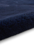 Think Rugs Navy Super Teddy shaggy rug 60x90cm (British brand)