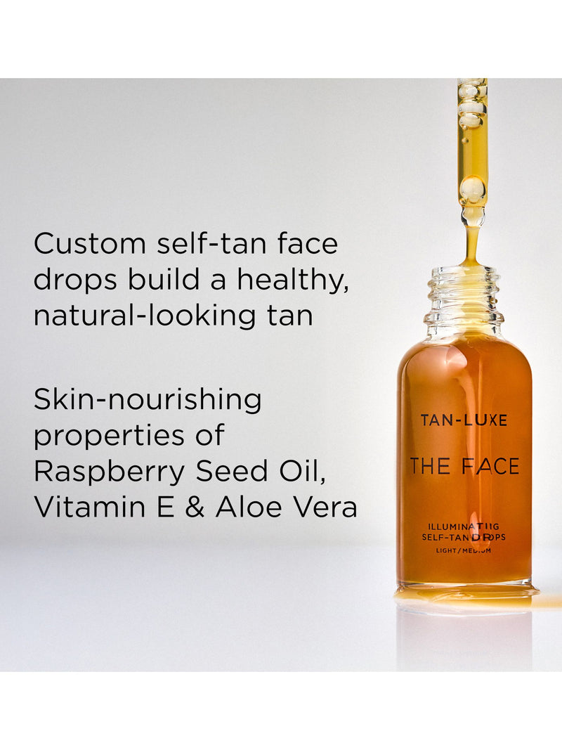 Tan Luxe self-tan drops Light/Medium 10ml, UK version