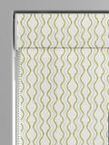 Anton made to measure olive green roman blinds (British brand)