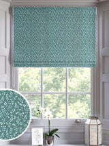 Next Azure Blue Shelby Made to Measure Roman Blinds- Buy online at McGrocer