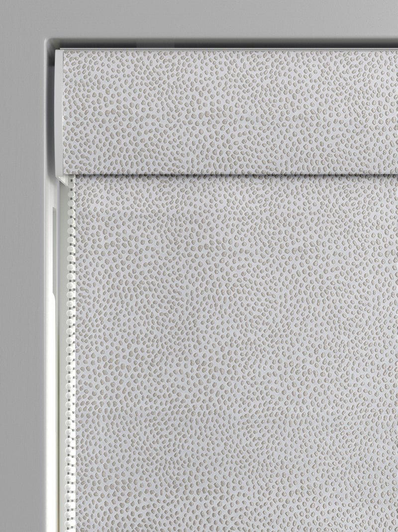 Dove Grey stipple Roman blind, made to measure, imported from the UK