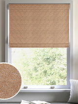 Next Ginger Orange Stipple Made to Measure Roman Blinds- Buy online at McGrocer