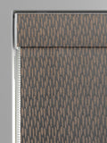Bronze roman blinds with jacquard texture, made to measure - British product