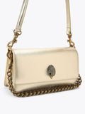 Kurt Geiger London gold lambskin shoulder bag (British brand)