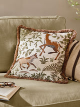 Next Wylder Willow Fable Fox and Deer Embroidered Feather Filled Cushion 45x45 cm- Buy online at McGrocer