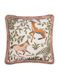 Wylder Willow cushion Fable Fox and Deer embroidered 45x45cm, UK version