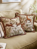 Wylder Willow cushion Fable Fox and Deer embroidered 45x45cm, UK version