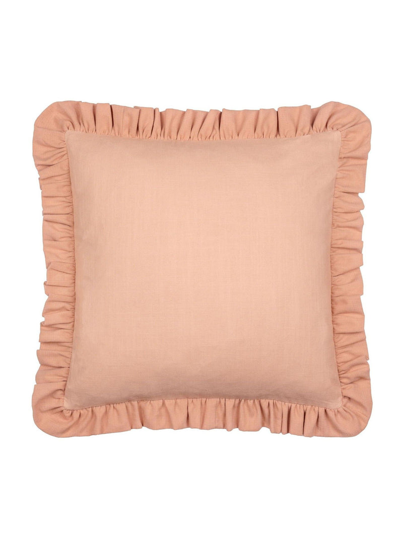 Wylder Effie cotton ruffle cushion 45x45cm (British brand)
