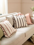 Wylder Effie cotton ruffle cushion 45x45cm (British brand)