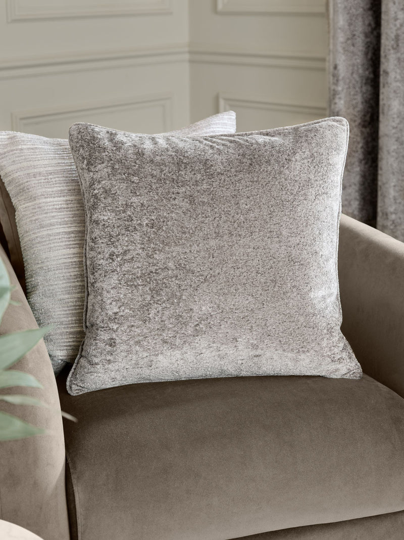 Paoletti velvet cushion fibre filled 50x50, imported from the UK