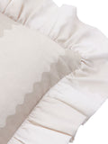 Wylder Birdie Stripe Ruffle cushion 45x45cm, UK version