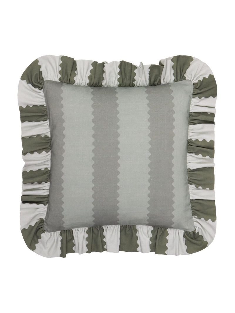 Wylder Birdie Stripe cushion 45x45cm (British brand)