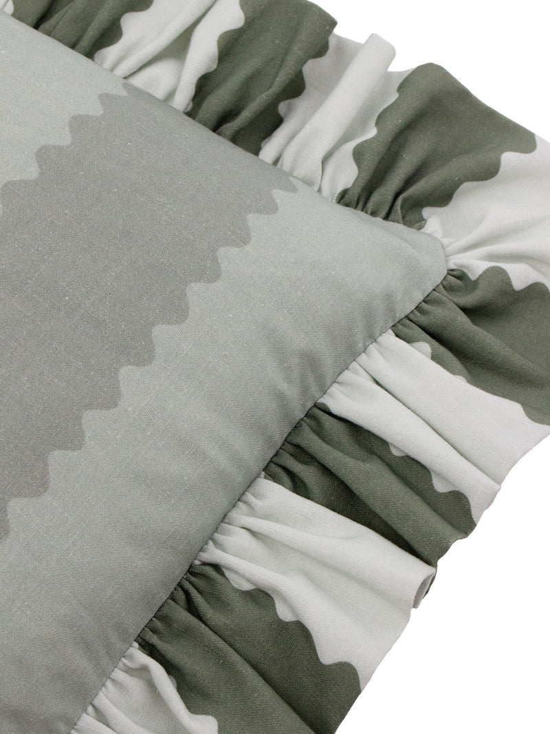 Wylder Birdie Stripe cushion 45x45cm (British brand)