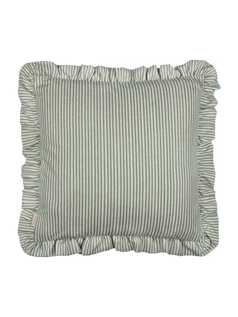 Wylder sage embroidered cushion 50x50, imported from the UK