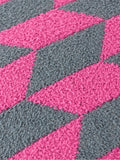 Furn retro pink geometric fibre filled cushion 45x45cm (British brand)