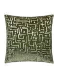 HÖEM Soren cut velvet cushion 45x45cm smoky green (British brand)